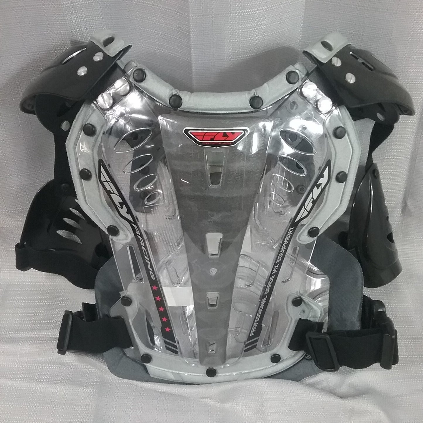 NEW FLY RACING 36-16083J ROOST GUARD CLEAR/SILVER JUNIOR