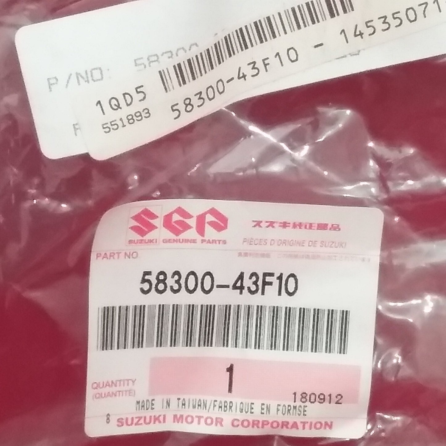 NEW GENUINE SUZUKI 58300-43F10 CABLE ASSEMBLY THROTTLE QUADMASTER LTA50 '02-'05