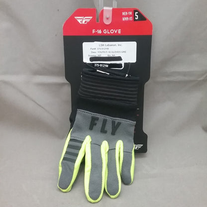 NEW FLY RACING 375-912YM GLOVES MENS YM WOMENS XS XPLORE YOUTH SIZE 5 BLACK/RED