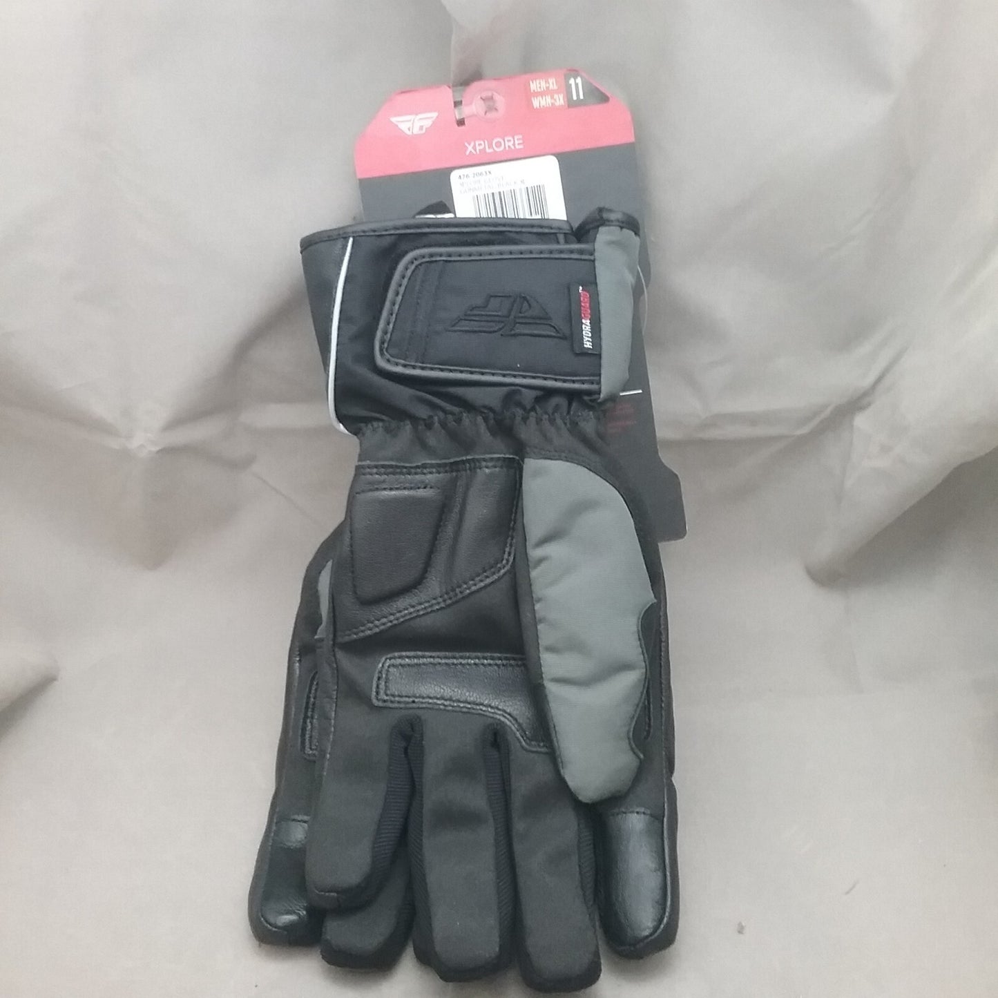NEW FLY RACING 476-2063X GLOVES MENS XL WOMENS 3XL XPLORE SIZE 11 BLACK