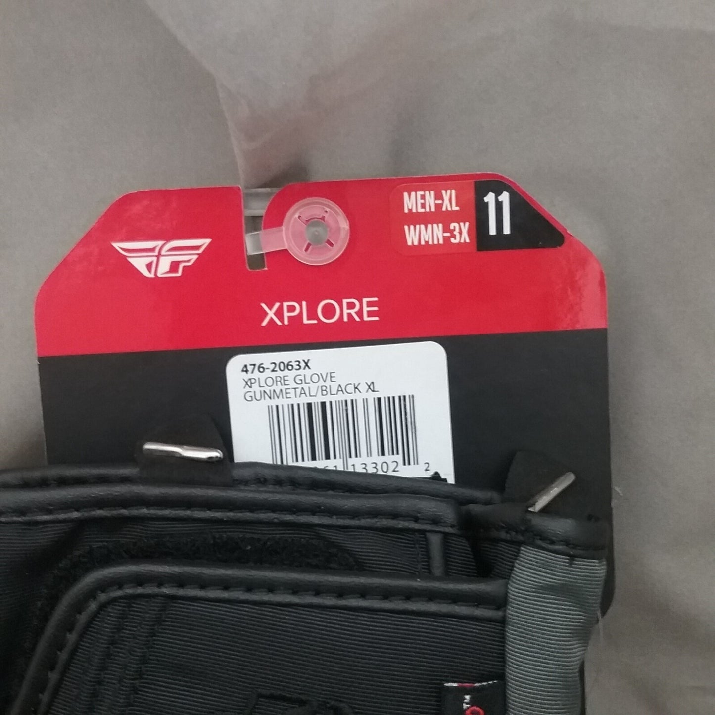 NEW FLY RACING 476-2063X GLOVES MENS XL WOMENS 3XL XPLORE SIZE 11 BLACK