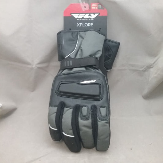 NEW FLY RACING 476-2063X GLOVES MENS XL WOMENS 3XL XPLORE SIZE 11 BLACK