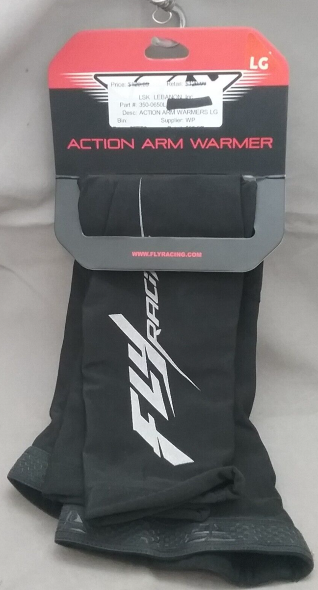 NEW FLY RACING 350-0650L ARM WARMERS POLYESTER LARGE PAIR