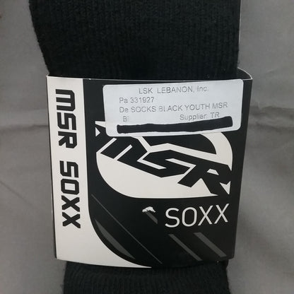 NEW MSR 8725-SM SOCKS SOXX YOUTH SMALL BLACK 331927