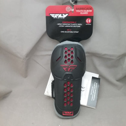 NEW FLY 28-3120 ELBOW GUARD YOUTH SIZE BLACK RED GREY 2 PACK