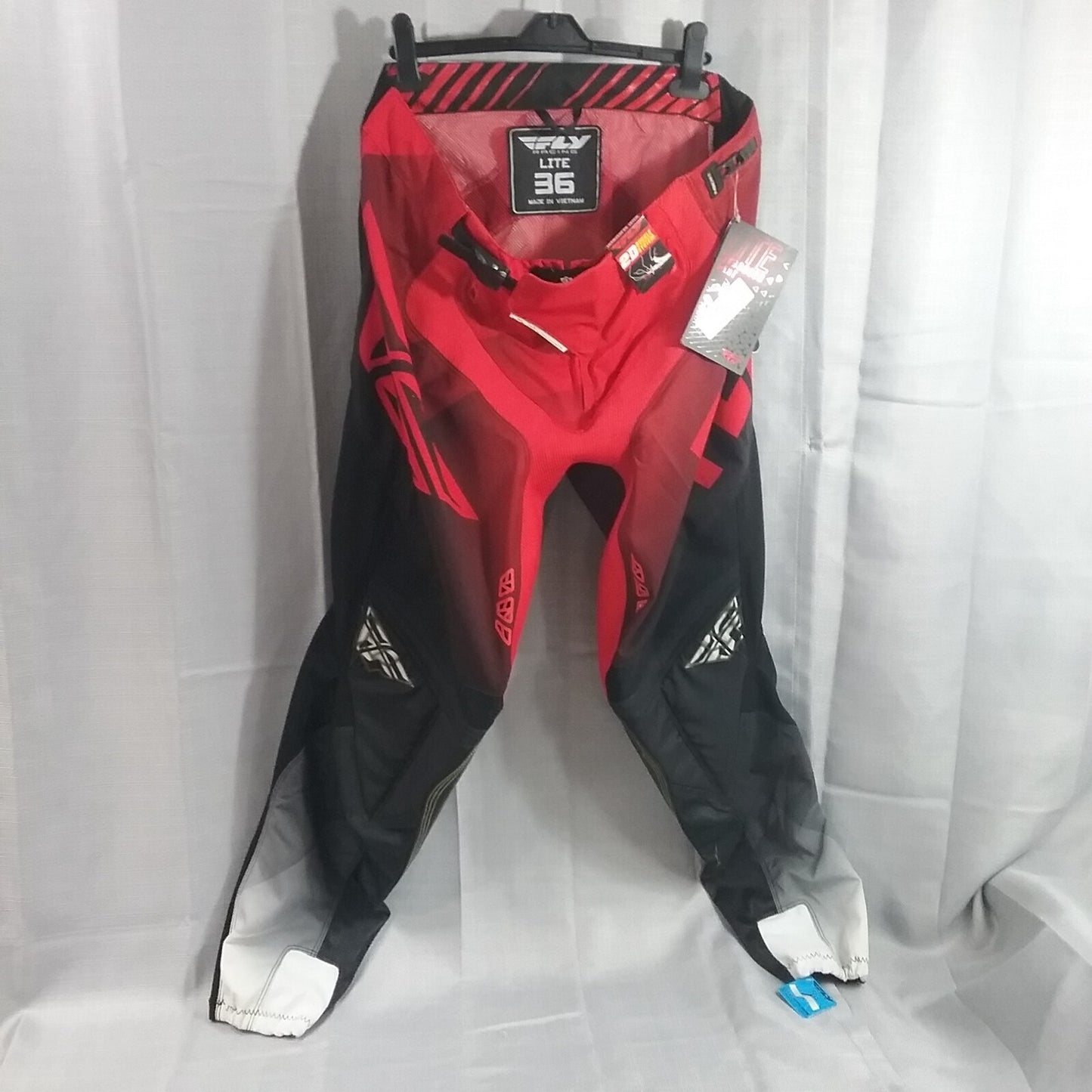 NEW FLY 370-73236 RIDING PANTS BLACK AND RED SIZE 36