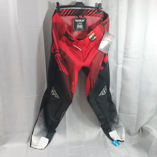 NEW FLY 370-73236 RIDING PANTS BLACK AND RED SIZE 36
