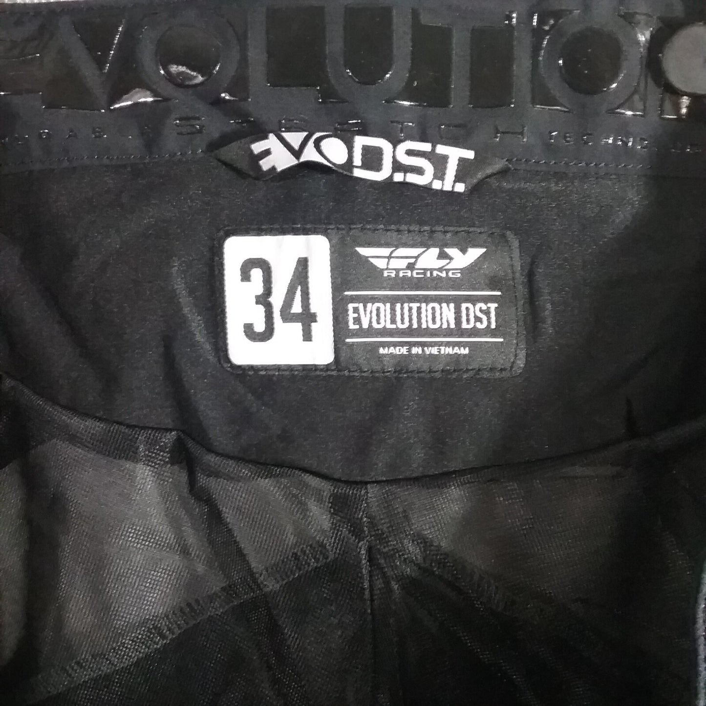 NEW FLY 370-73234 RIDING PANTS  BLACK WHITE GREY AND RED SIZE 34