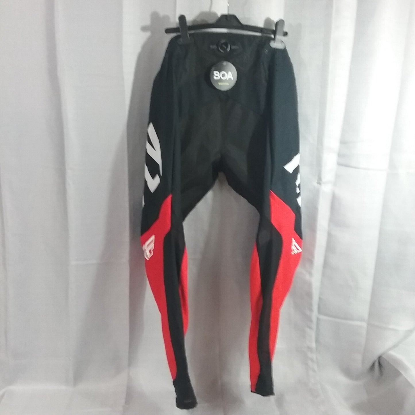 NEW FLY 370-73234 RIDING PANTS  BLACK WHITE GREY AND RED SIZE 34