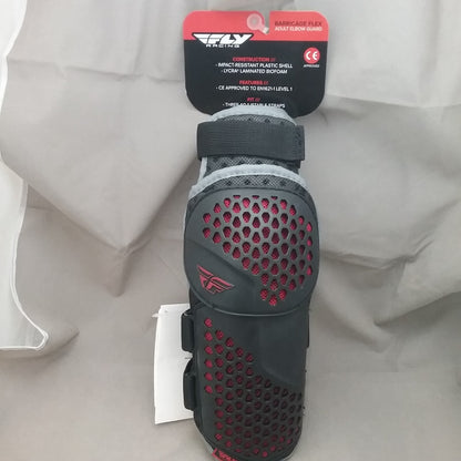 NEW FLY 28-3126 ELBOW GUARD ADULT SIZE BLACK RED GREY 2 PACK