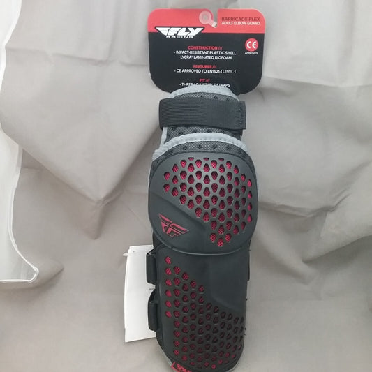NEW FLY 28-3126 ELBOW GUARD ADULT SIZE BLACK RED GREY 2 PACK