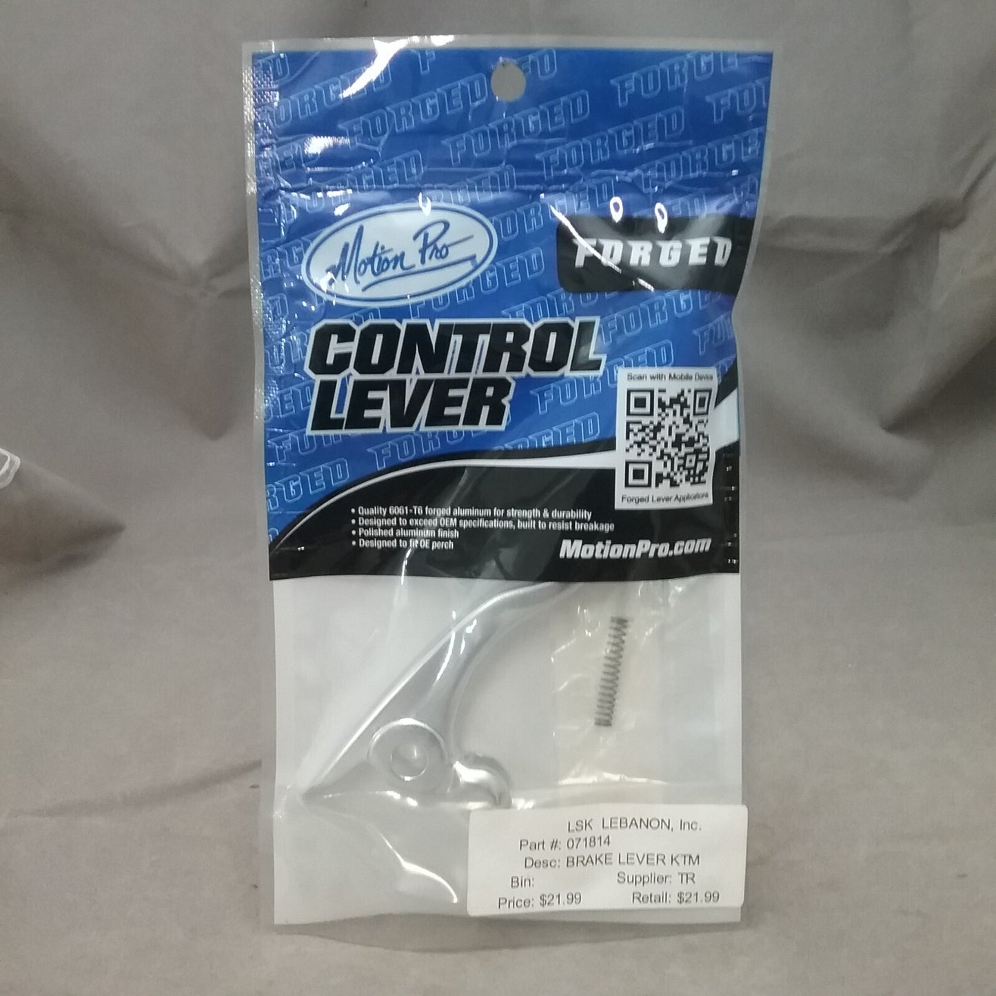 NEW MOTION PRO 14-9007 BRAKE LEVER FORGED ALUMINUM 6061 -T6
