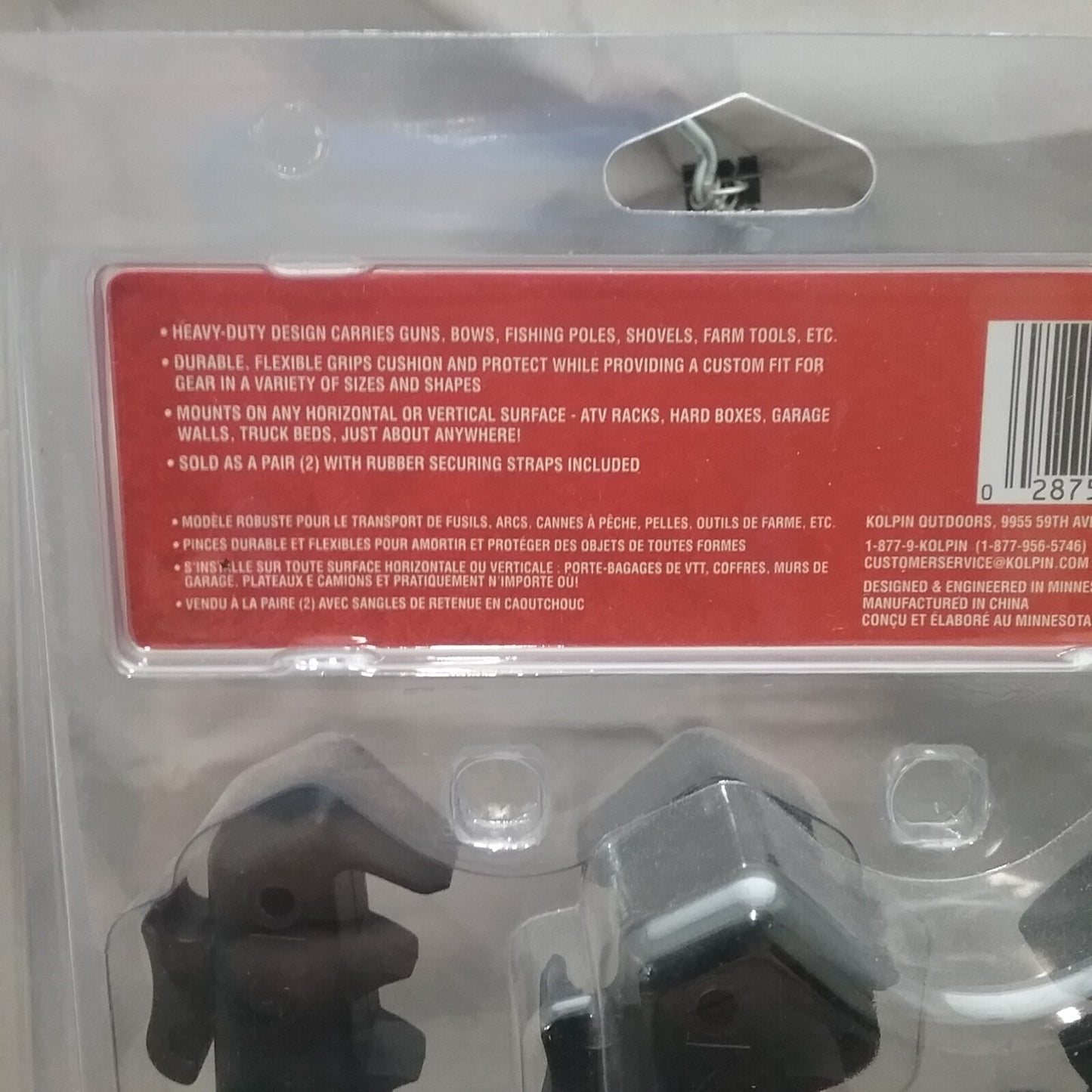 NEW KOLPIN 23-2022 RACK PRISE RHINO GRIPS WITH MOUNTING HARDWARE 10 LB CAPACITY
