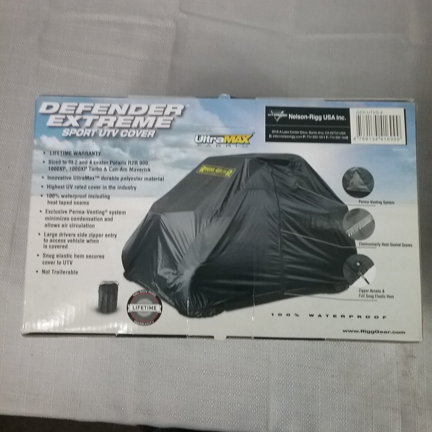 NEW NELSON RIGG DEX-UTVS-4 COVER 2 AND 4 DOOR SPORT UTV WATERPROOF