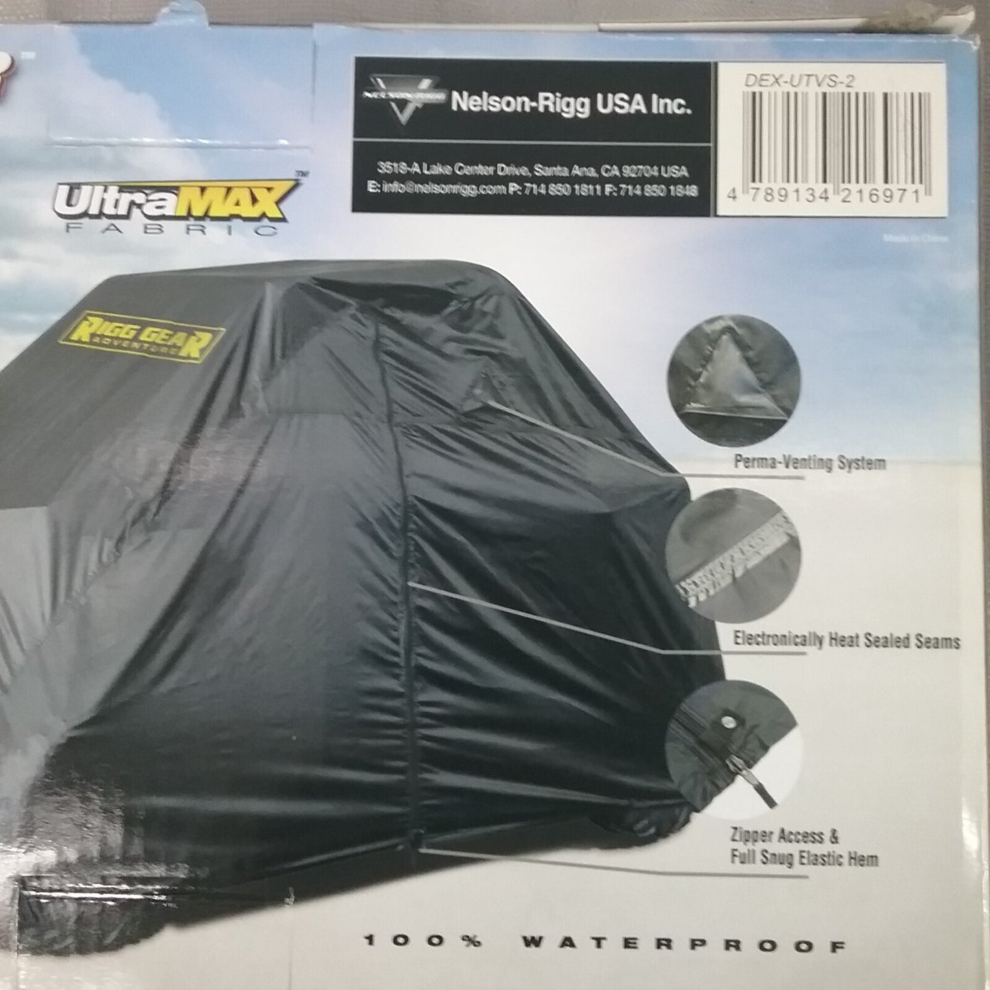 NEW NELSON RIGG DEX-UTVS-2 COVER 2 AND 4 DOOR SPORT UTV WATERPROOF 270-2054