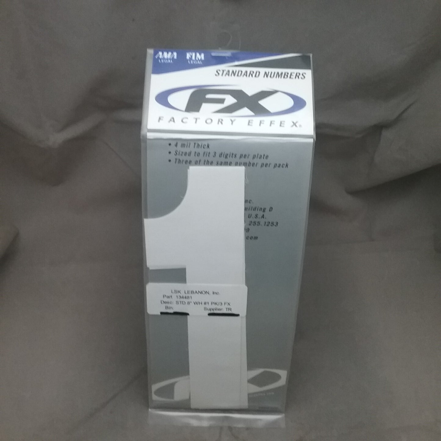 QTY21 NEW FACTORY EFFEX DECAL MISC NUMBERS 8" TALL SEE DESCRIPTION FOR NUMBERS