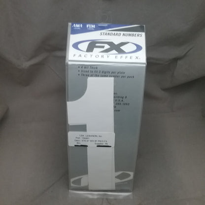 QTY21 NEW FACTORY EFFEX DECAL MISC NUMBERS 8" TALL SEE DESCRIPTION FOR NUMBERS