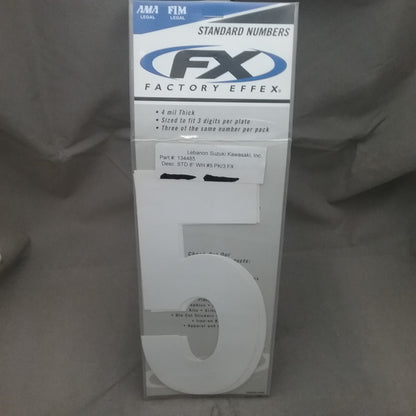 QTY21 NEW FACTORY EFFEX DECAL MISC NUMBERS 8" TALL SEE DESCRIPTION FOR NUMBERS