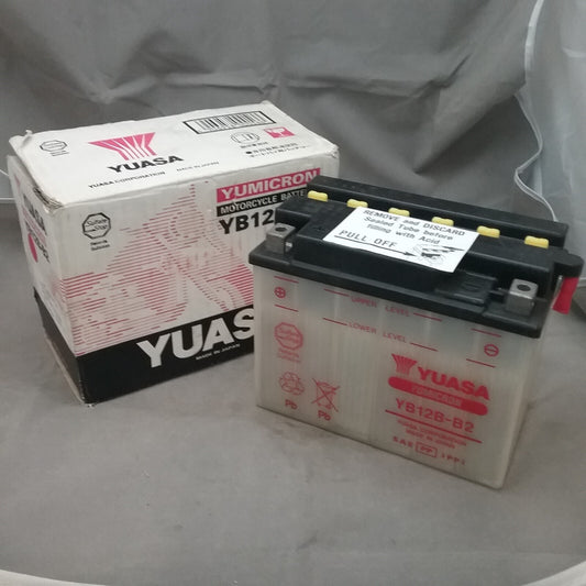 NEW YUASA YB12B-B2 BATTERY 6.3" x 3.18" x 5.125" 6 VOLT 1.2 AMPS W/OUT ACID PACK
