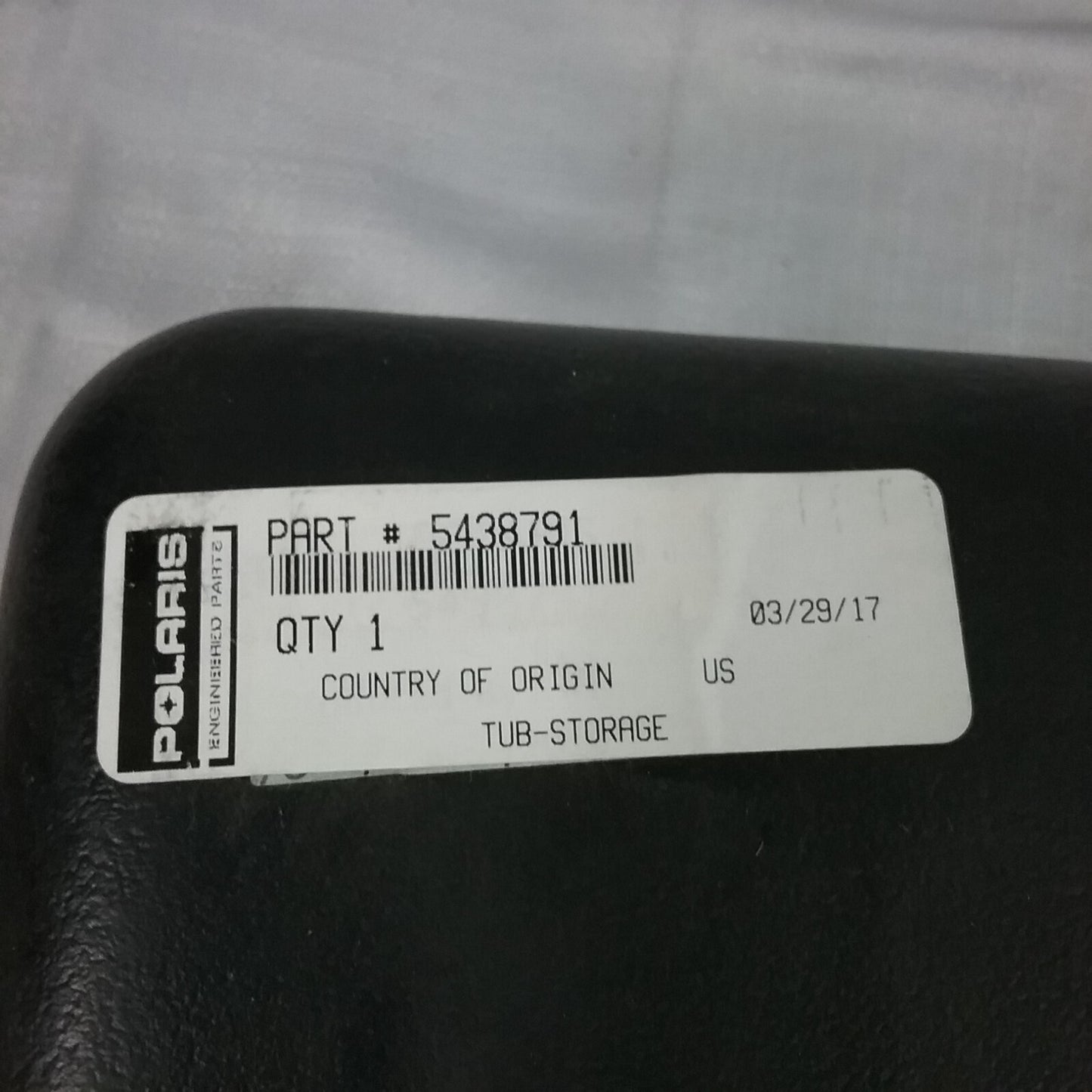 NEW POLARIS 5438791 TUB-STORAGE RANGER 2011-2017