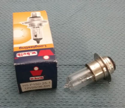 NEW W. BULB HS P15D-25-1 12V25/36.5W AUTOMOTIVE REPLACEMENT BULB