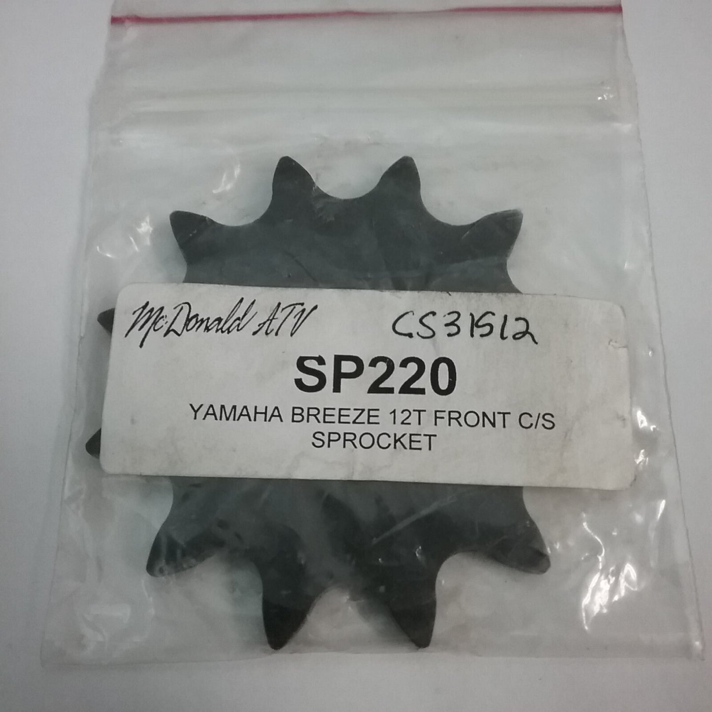 NEW MCDONALD SP220 SPROCKET DRIVE 12T YAMAHA 93834-12016 Tri-Z YTZ250 BREEZE