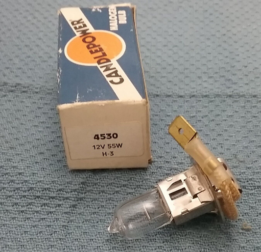 NEW CANDLEPOWER 4530 12V/55W H3 HALOGEN BULB