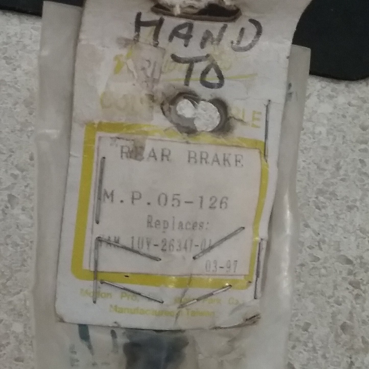 NEW MOTION PRO 05-126 REAR BRAKE CABLE YAMAHA 1UY-26341-01 BANSHEE YFZ350 87-06