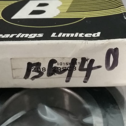 NEW BEARINGS LIMITED 6208 2RSC3 BEARING 1015H081
