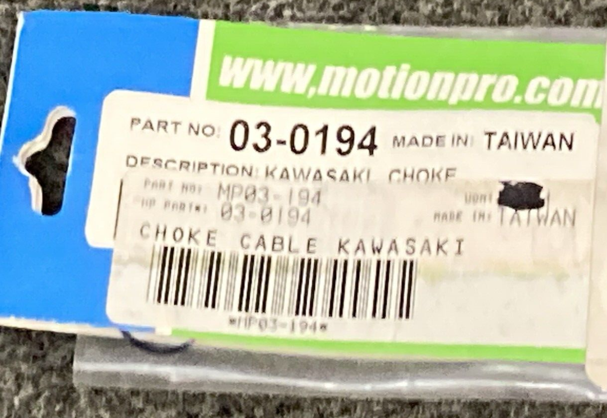 NEW MOTION PRO 03-0194 CHOKE CABLE KAWASAKI