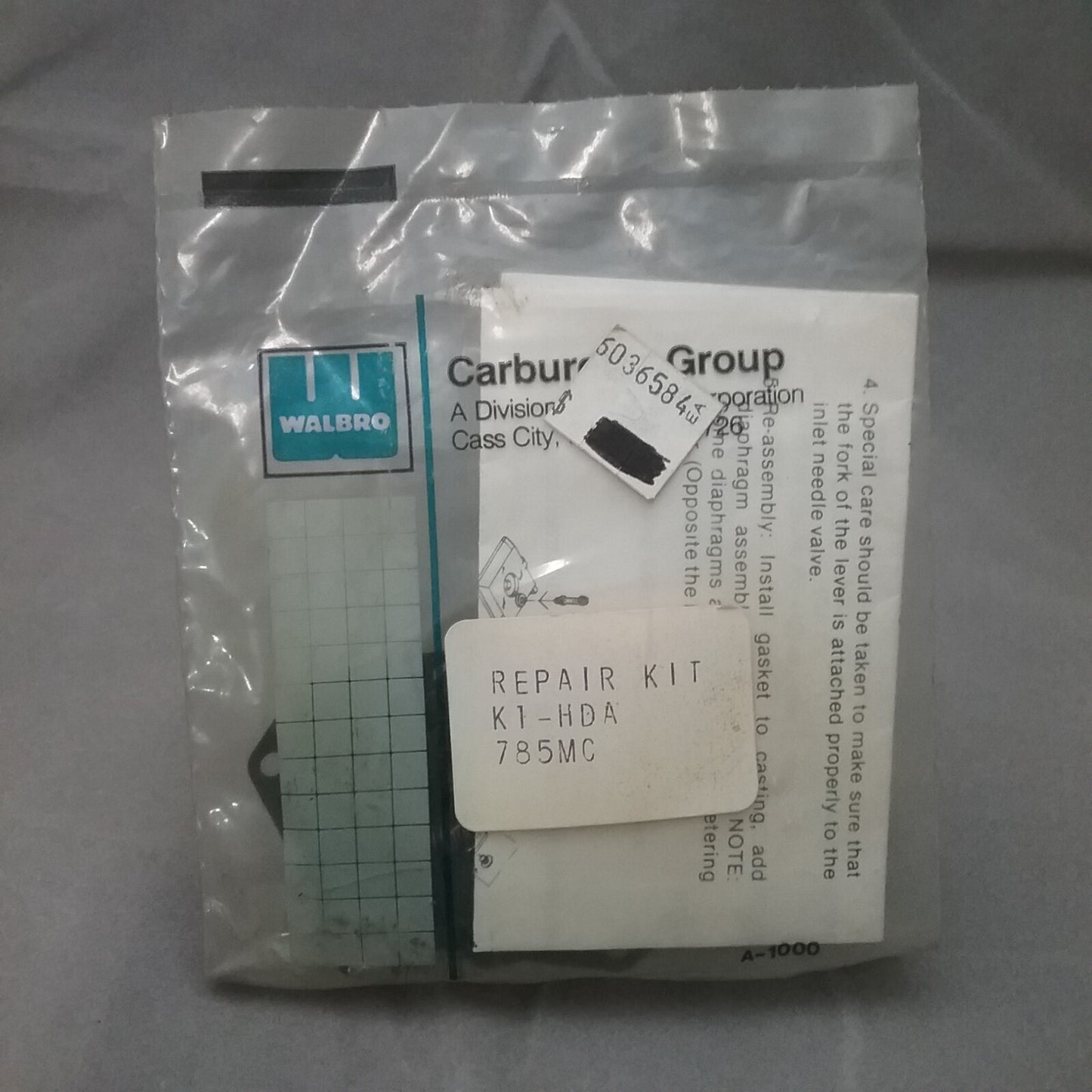 NEW WALBRO K1-HDA CARBURETOR KIT