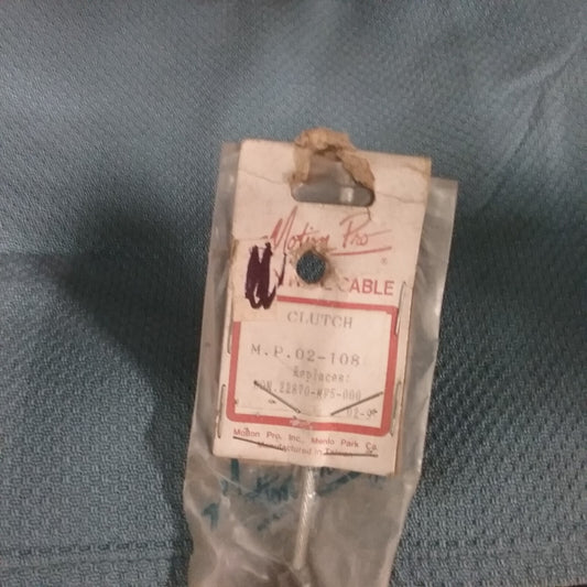 NEW MOTION PRO 02-108 BLACK VINYL CLUTCH CABLE HONDA SHADOW VT500 1983-1984