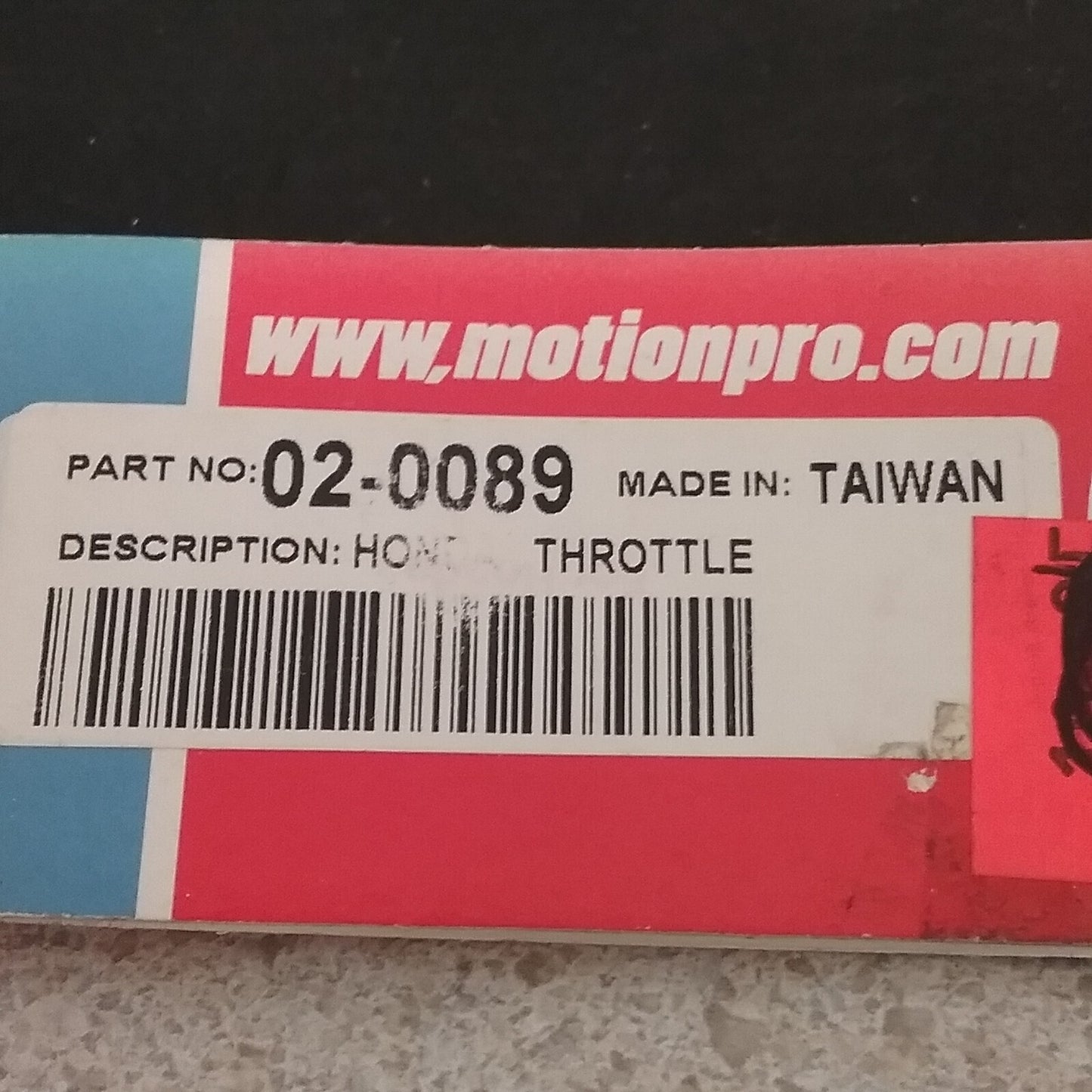 NEW MOTION PRO 02-0089 BLACK VINYL PUSH THROTTLE CABLE HONDA