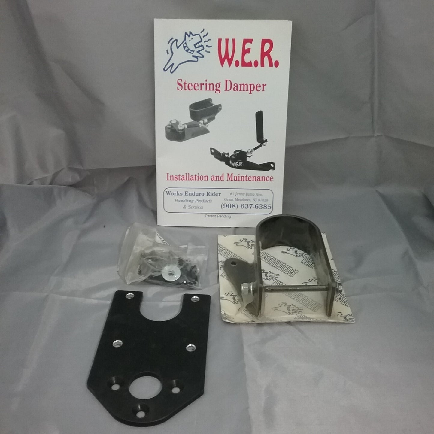NEW WER STEERING DAMPER MOUNT KIT ONLY fits HUSQVARNA