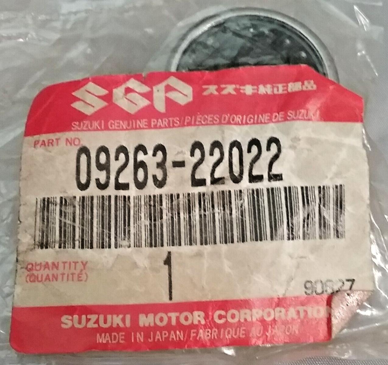 NEW GENUINE SUZUKI 09263-22022 BEARING REAR SWINGING ARM PE250 DR370