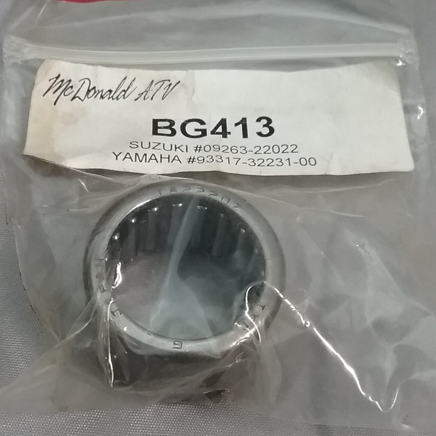 NEW MCDONALD BG413 BEARING REAR SWINGING ARM SUZUKI 09263-22022 PE250 DR370