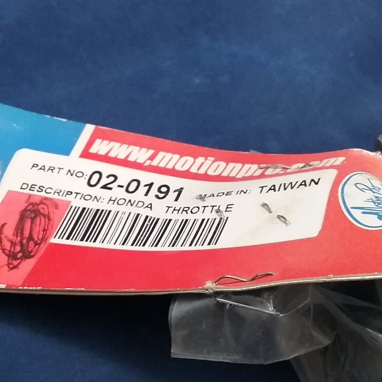 NEW MOTION PRO 02-0191 THROTTLE CABLE WITH CARB CAP HONDA