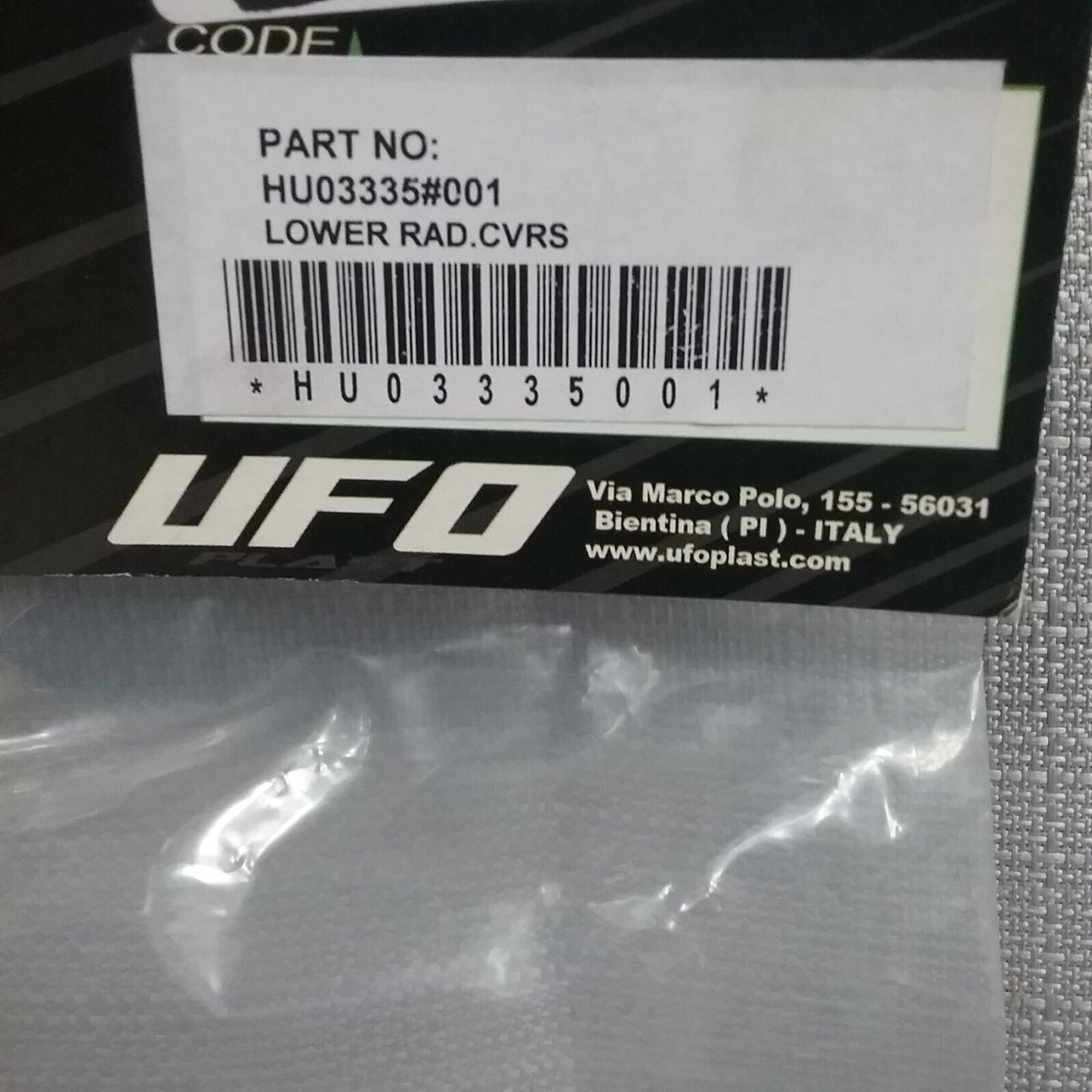 NEW UFO HU03335#001 RADIATOR COVERS HUSQVARNA 2009-2013