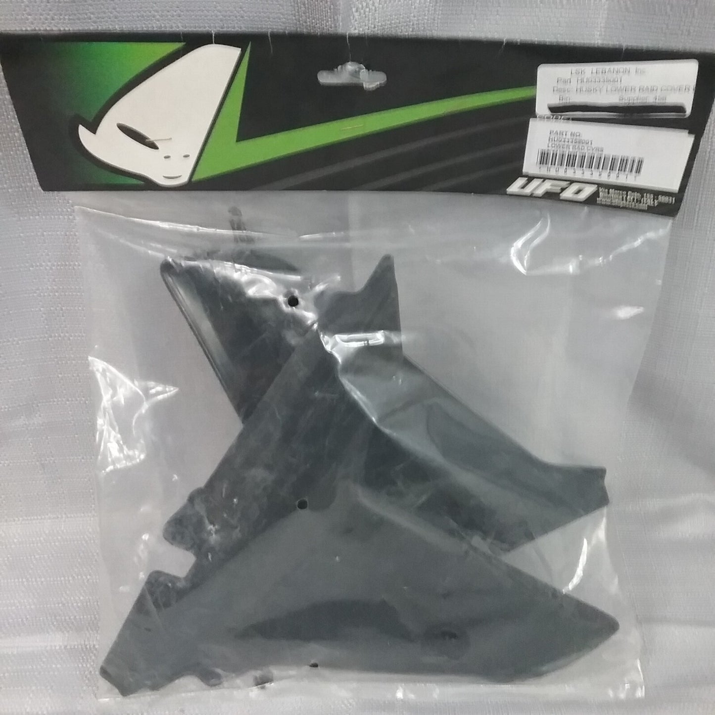 NEW UFO HU03335#001 RADIATOR COVERS HUSQVARNA 2009-2013