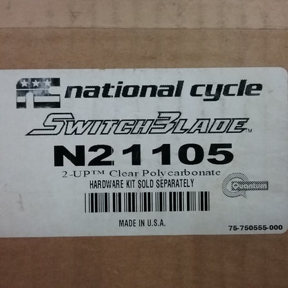 NEW NATIONAL CYCLE N21105 SWITCHBLADE 2-UP WINDSHIELD CLEAR
