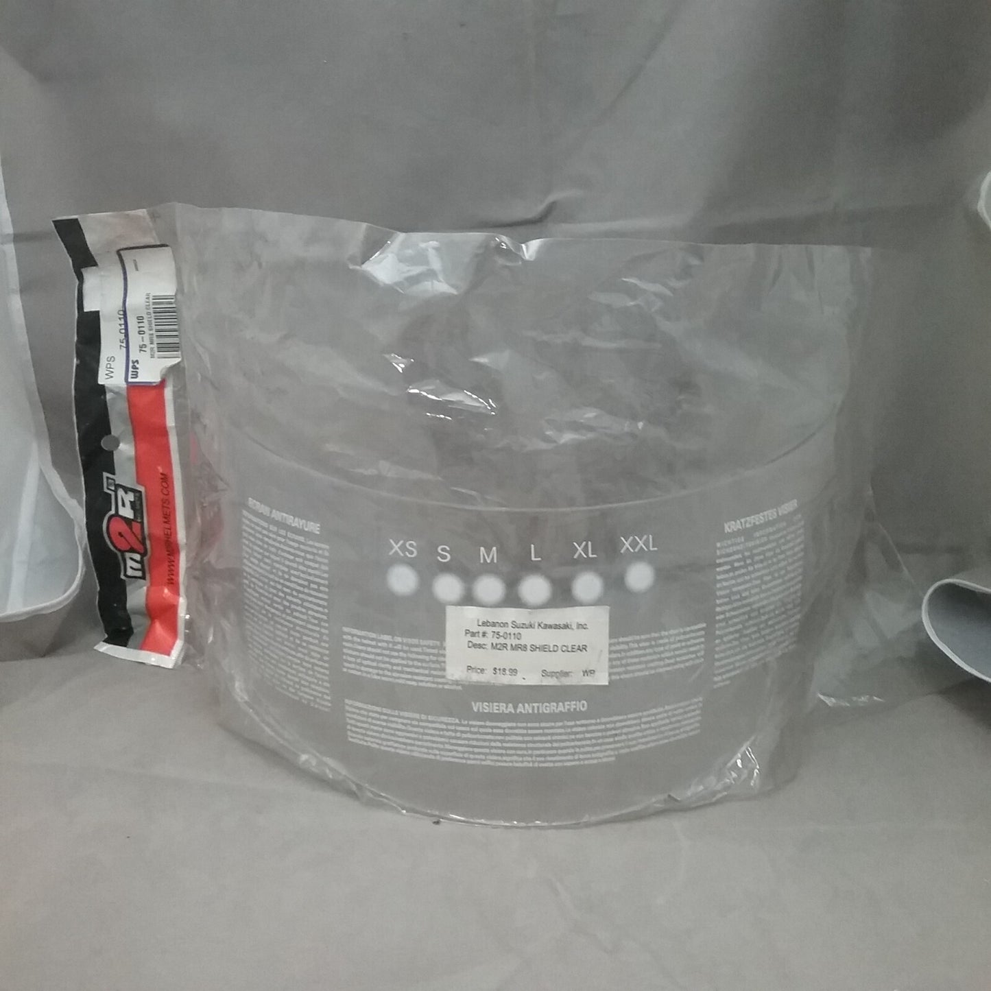 NEW M2R 75-0110 FACE SHIELD CLEAR