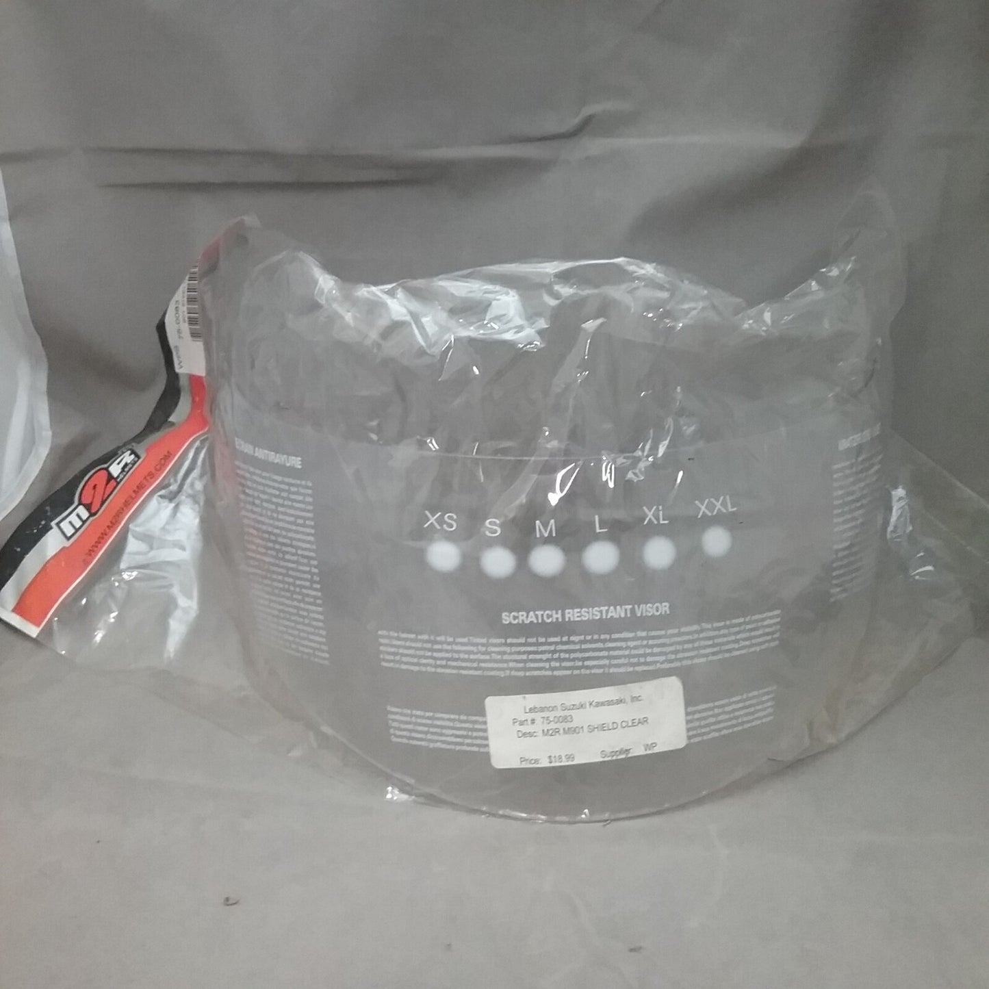 NEW M2R 75-0083 FACE SHIELD CLEAR