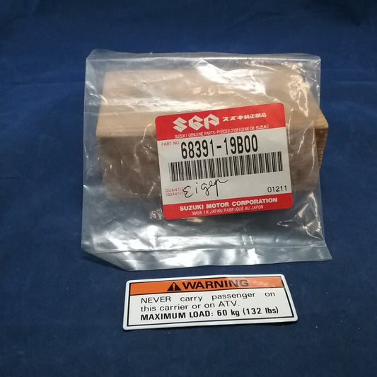 NEW GENUINE SUZUKI 68391-19B00 LABEL, REAR CARRIER