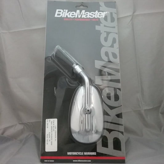 NEW BIKEMASTER 601142 MIRROR CRUIZER 10MM UNIVERSAL CHROME LH/RH