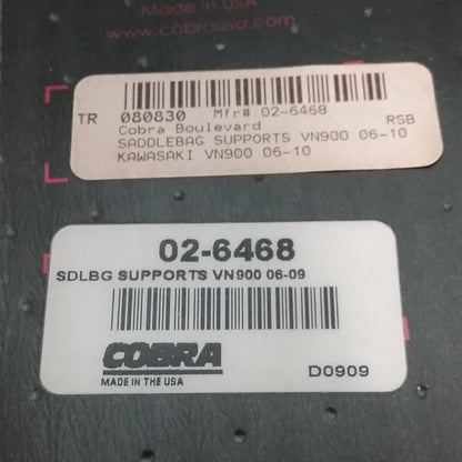 NEW COBRA 02-6468 SADDLE BAG SUPPORT KAWASAKI VULCAN 900 2006-2009