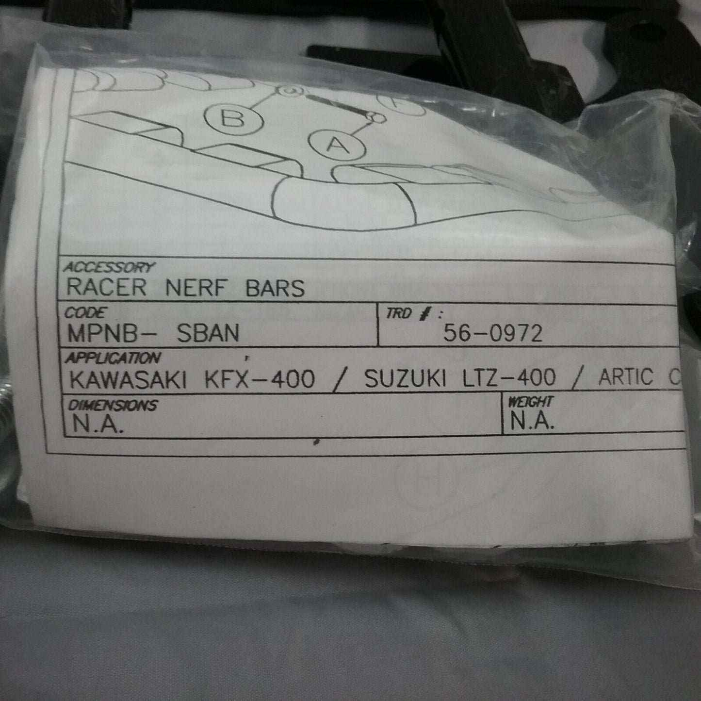 NEW QUADBOSS MPNB-SBAN NERFBARS MOUNT KIT KAWASAKI SUZUKI ARCTIC CAT