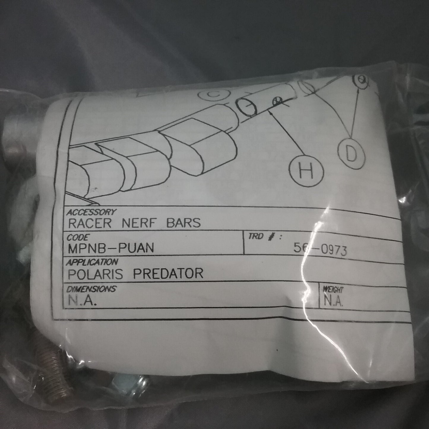 NEW QUADBOSS MPNB-PUAN NERFBARS MOUNT KIT POLARIS PREDATOR