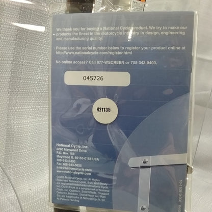 NEW NATIONAL CYCLES N21135 WINDSHIELD SWITCHBLADE 2-UP QUICK RELEASE REQUIRED