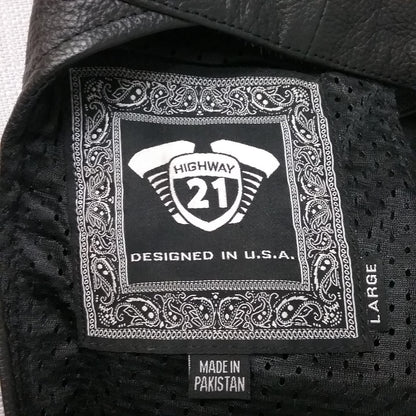 NEW HIGHWAY 21 489-1090L MAVERIC CHAP SIZE LARGE BLACK LEATHER