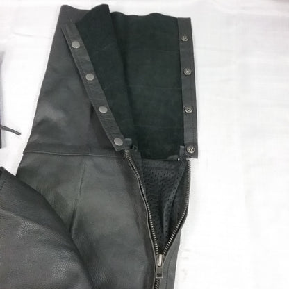 NEW HIGHWAY 21 489-1090L MAVERIC CHAP SIZE LARGE BLACK LEATHER